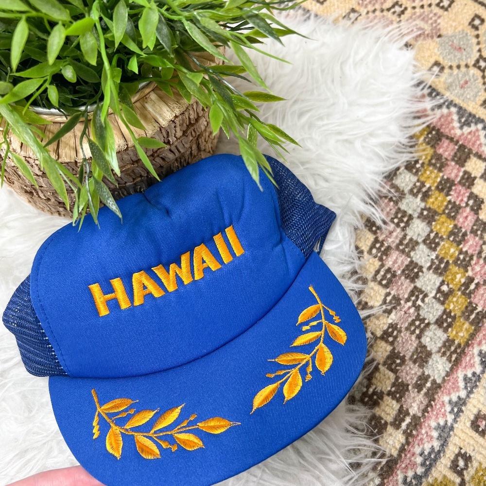 Ascot Hart Vintage Hawaii Baseball Trucker Hat Cap Snapback Embroidered